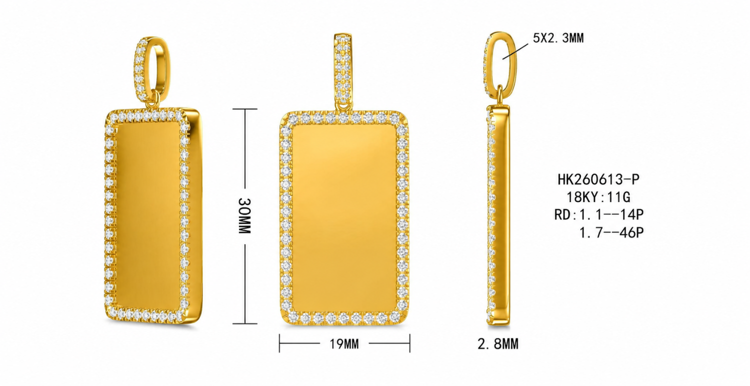 Diamond Pendant / HK260613-P