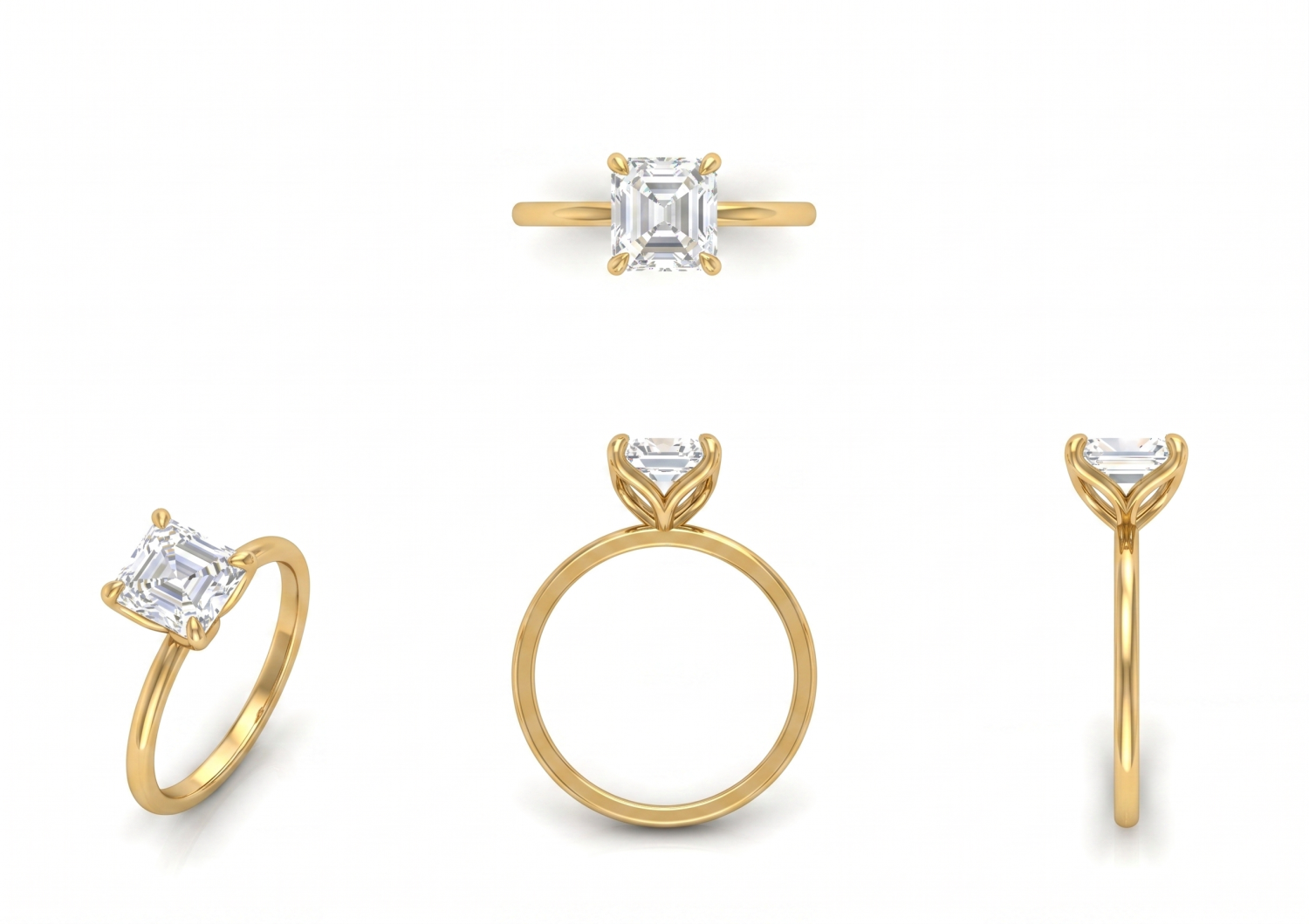 SQ Emerald Solitaire Ring / MDG-R-572
