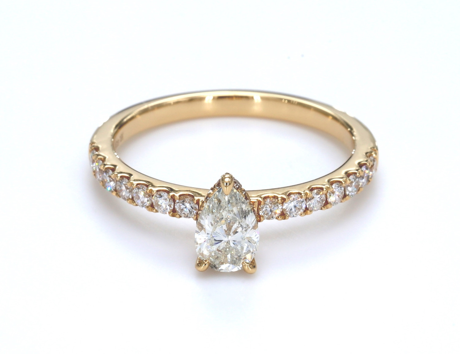 Pear Half Eternity Diamond Ring / PK-66R/TMR