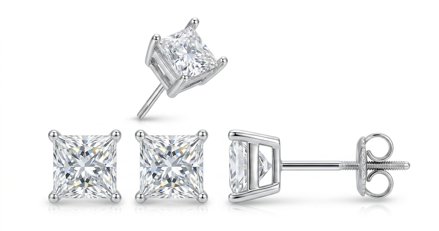Diamond Stud Earrings / HK2501221-E