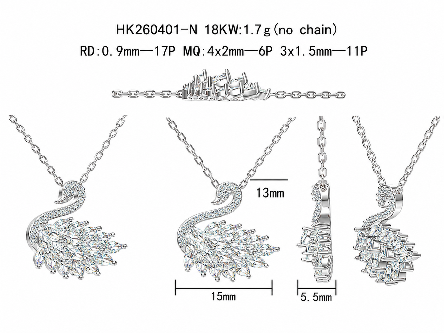 Diamond Necklace / HK260401-N