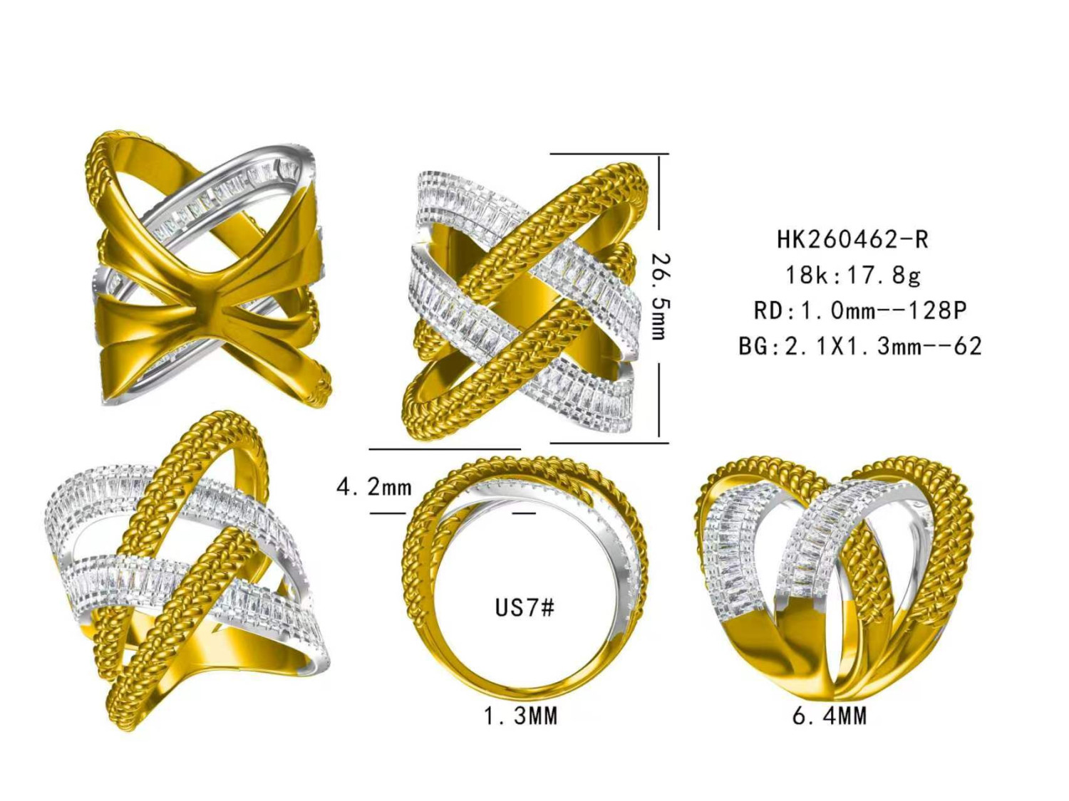 Gold and Diamond Ring / HK260462-R