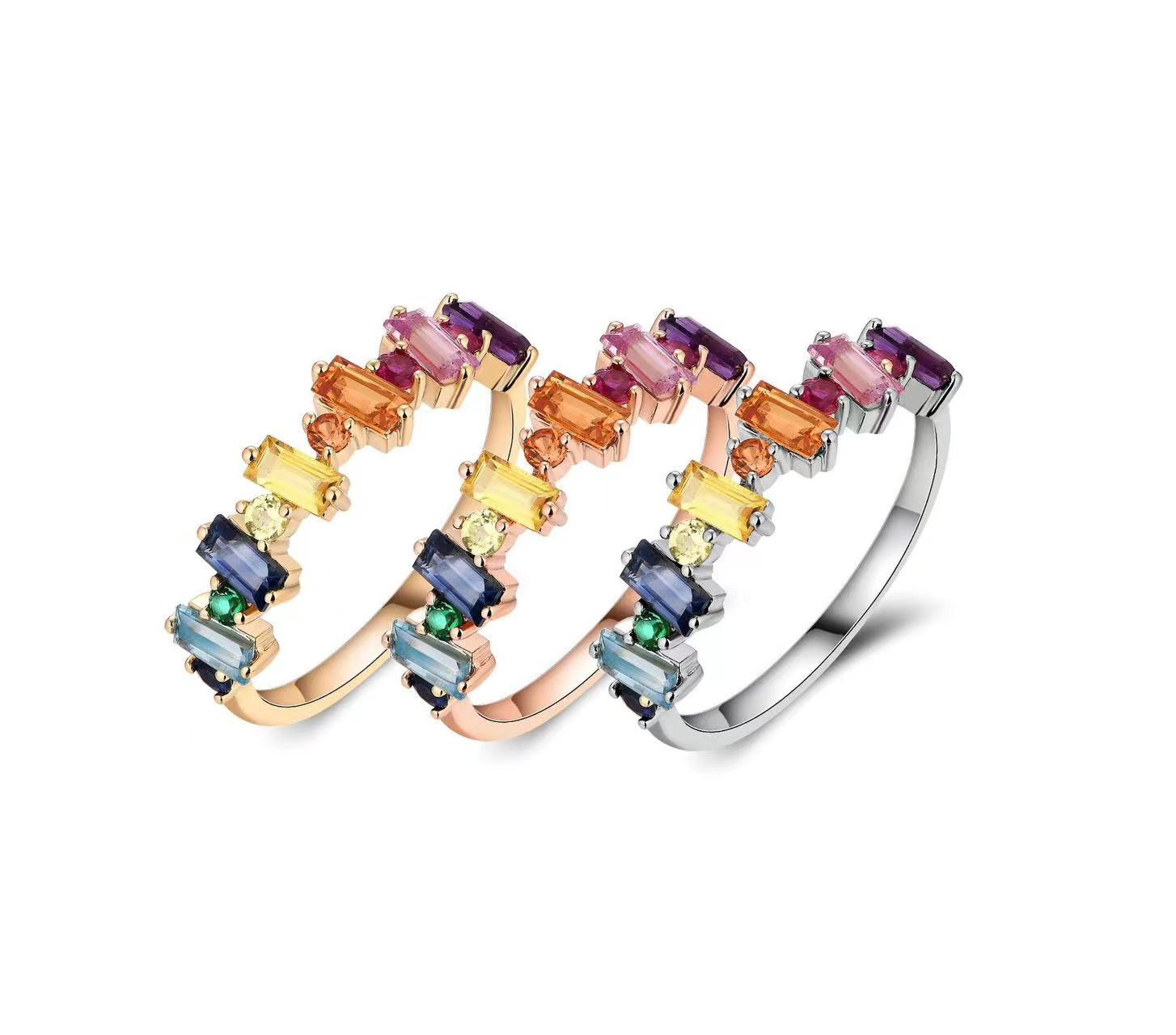 Multi Sapphire Infinitude Ring / PK-48R/EHR