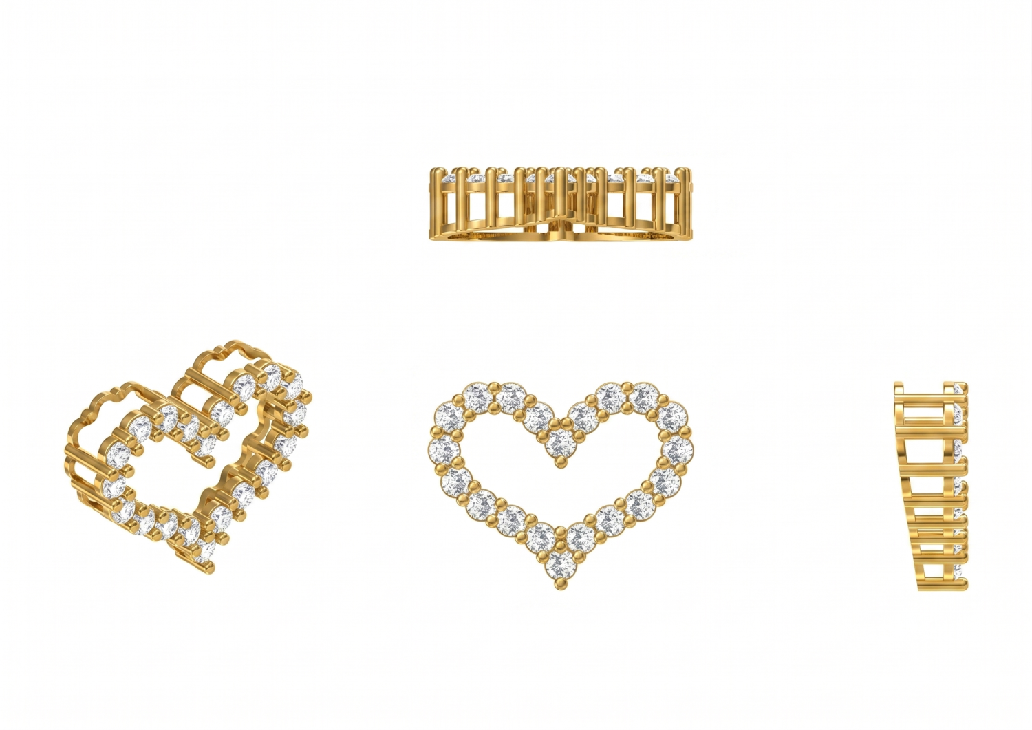 Pendants Heart Halo / MDG-P-1559