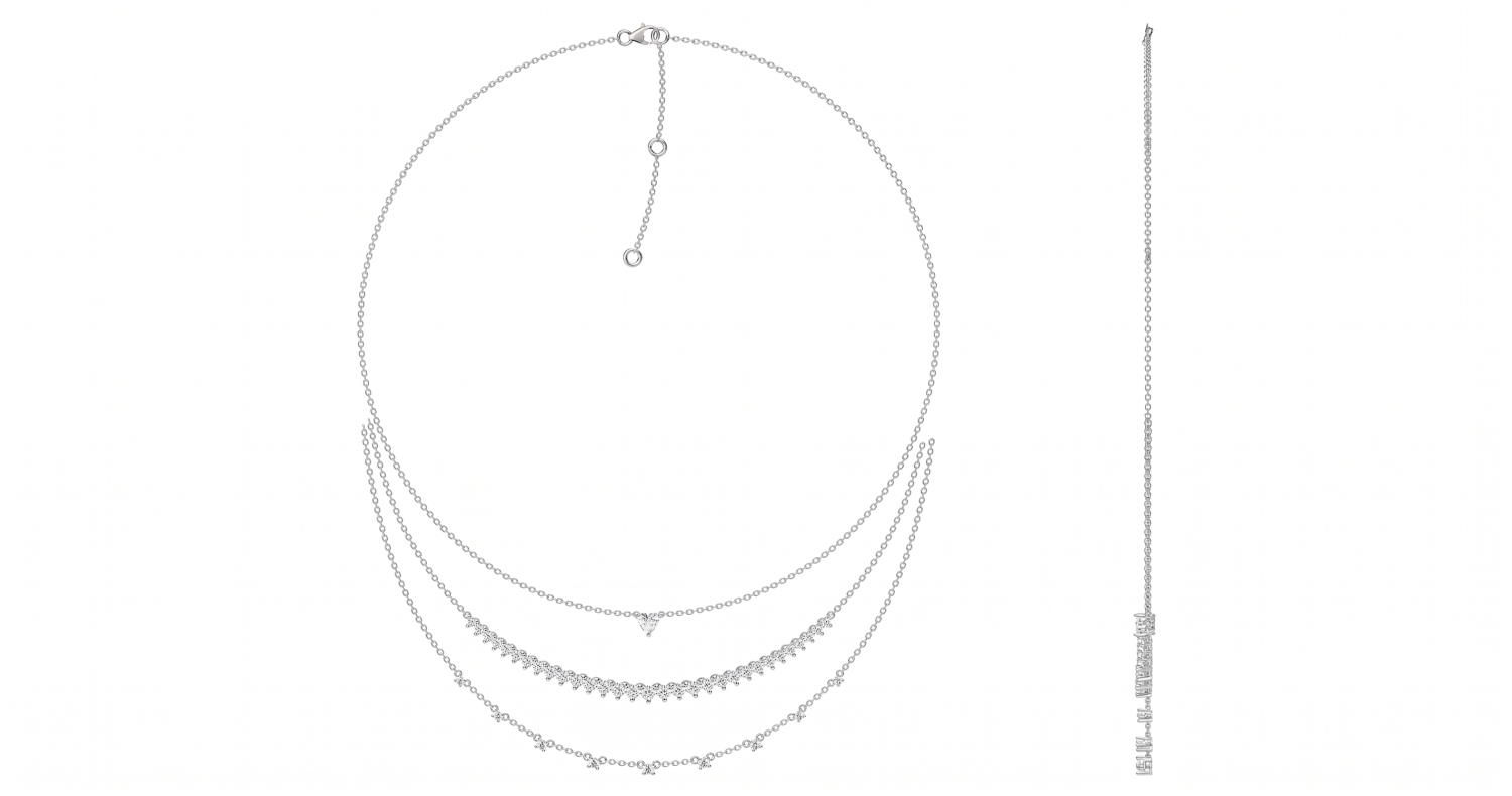 Layer Necklace / HK2507032-N-1 HK2507032-N-2 HK2507032-N-3