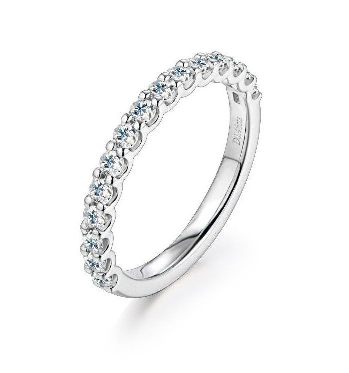 Classic White Diamond Half Eternity Ring / PK-15R/NTR