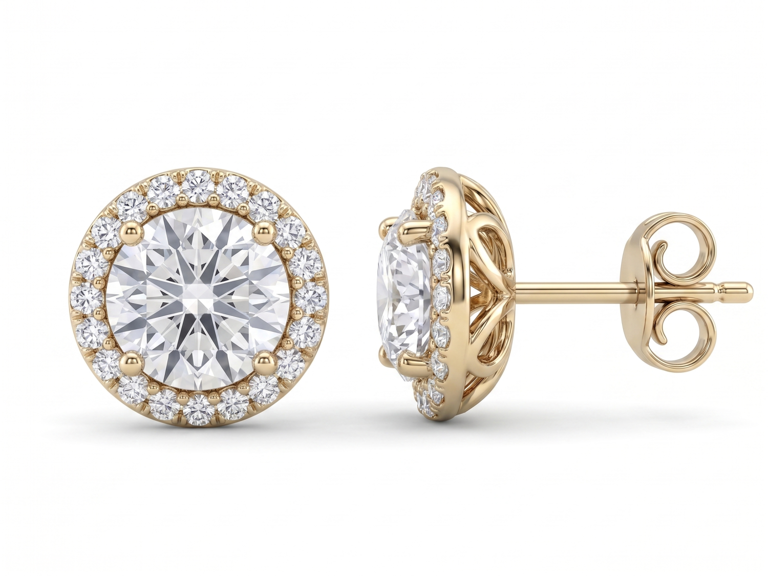 Gold Diamond Earrings / PK-106E/TTR