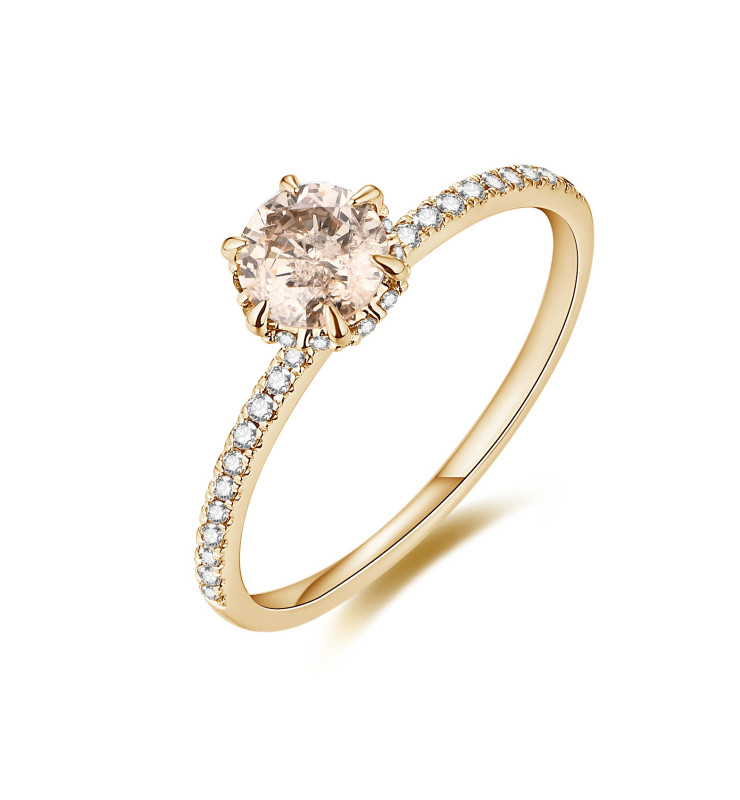 Champagne Classic Diamond Ring / PK-84R/AER