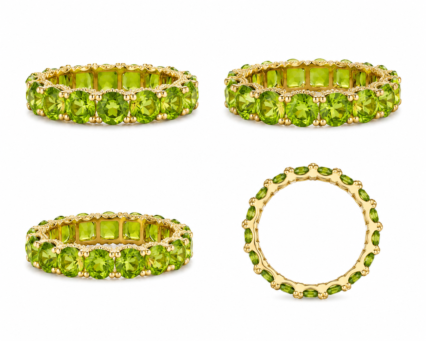 Peridot With Diamond Ring / PK-43R/STR