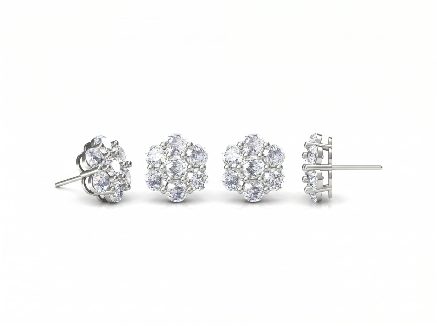 Diamond Stud Earrings / HK250909-E