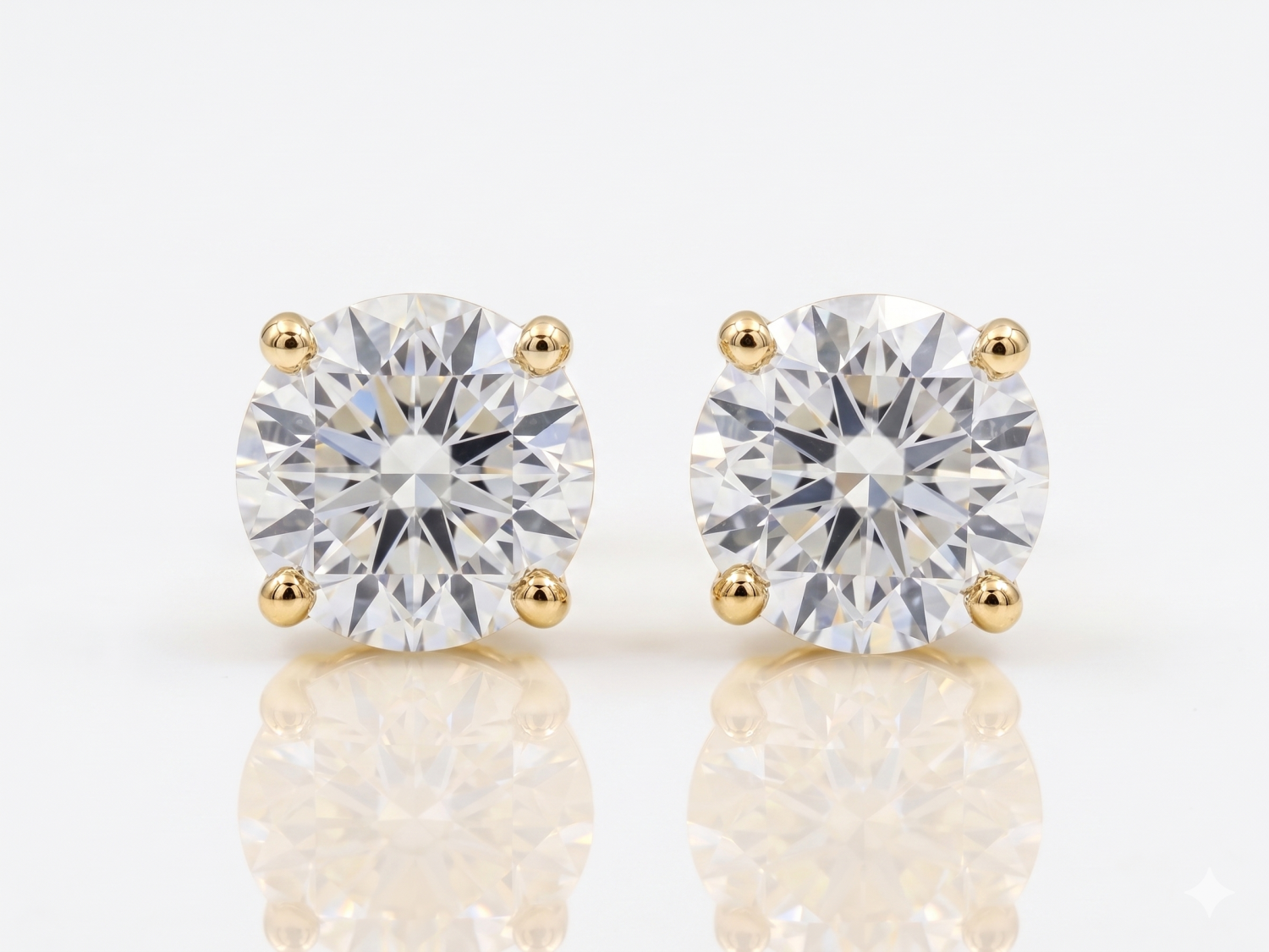 Gold Diamond Earrings / PK-104E/TOR