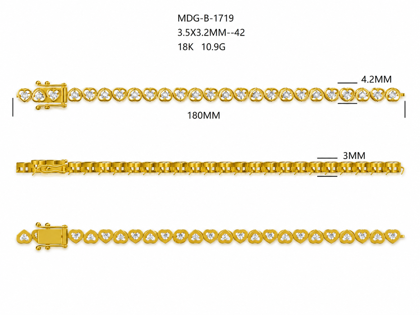Diamond Bracelet / MDG-B-1719