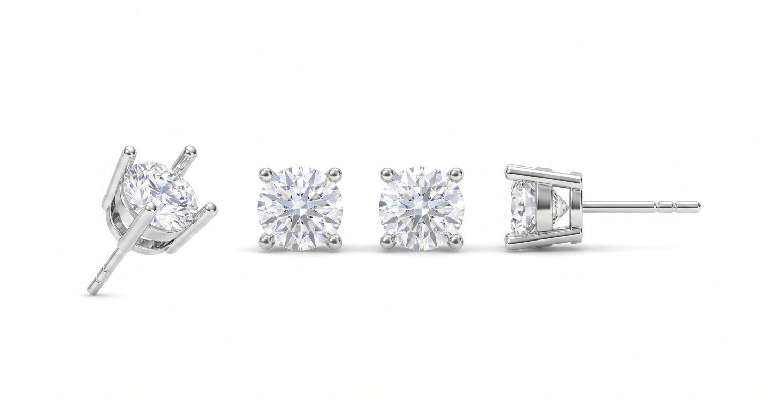 Stud Earrings / HK2508038-E