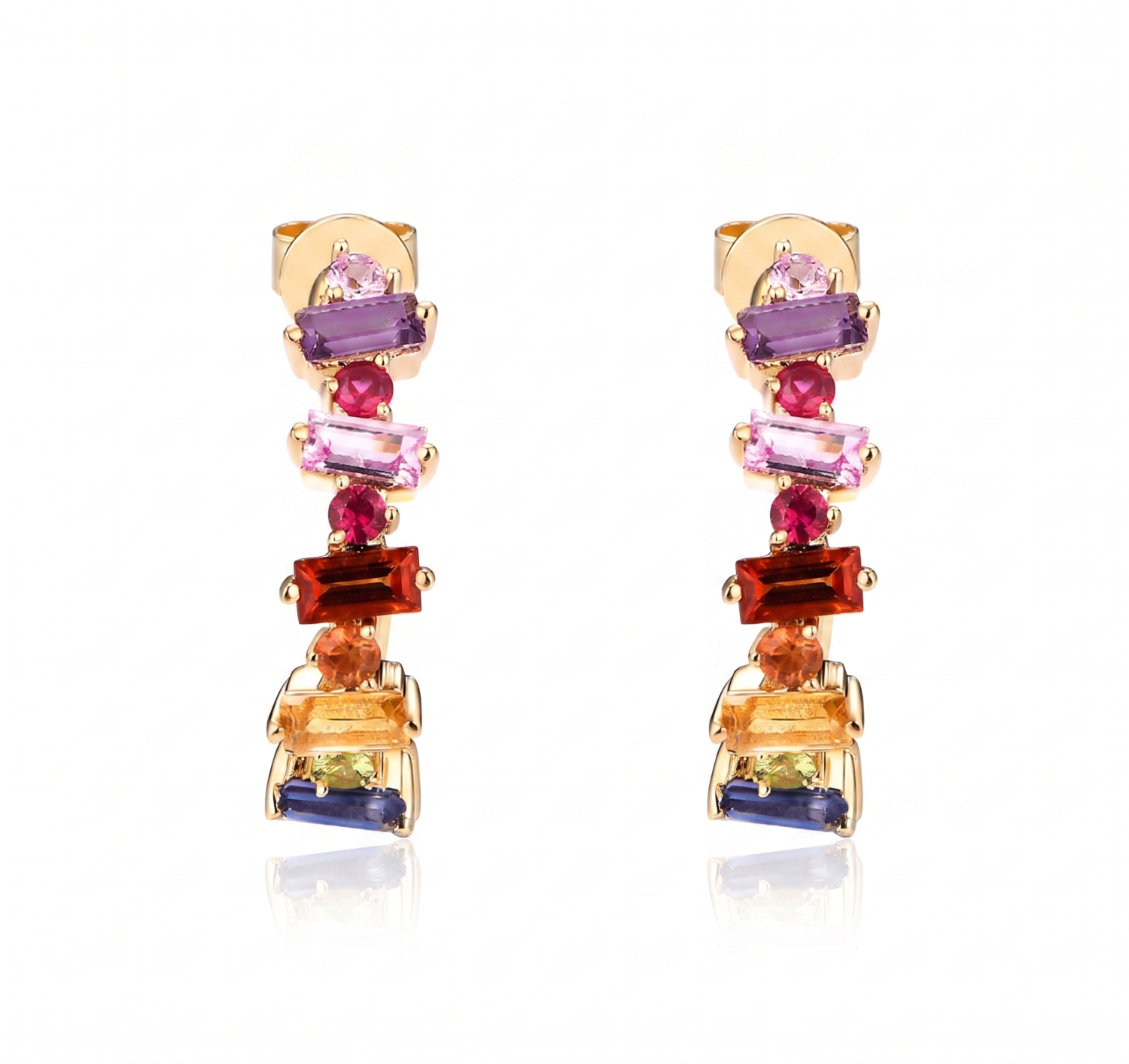 Multi Sapphire Infinitude Earrings / PK-31E/NAR