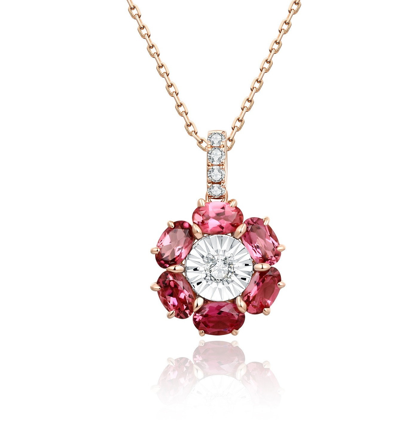 Tourmaline and Diamond Pendant / PK-55SP+1/NAR