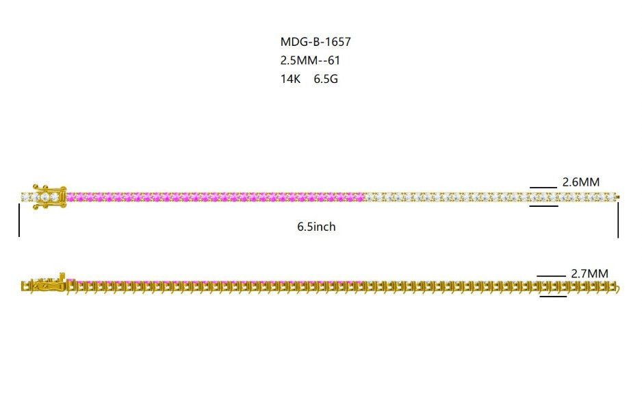 Diamond and Sapphire Bracelet / MDG-B-1657