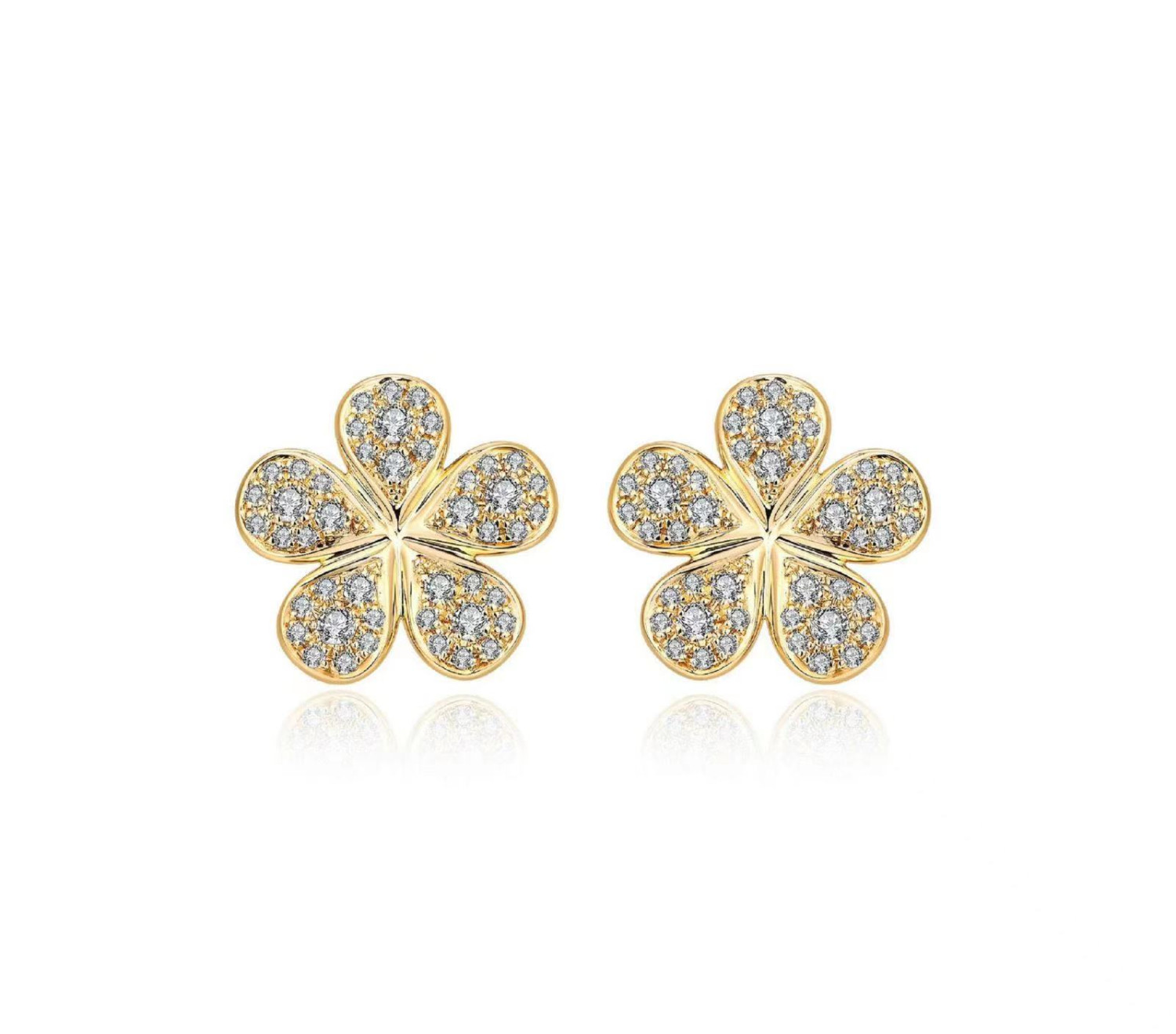 Floral Diamond Earrings / PK-7E/ASR