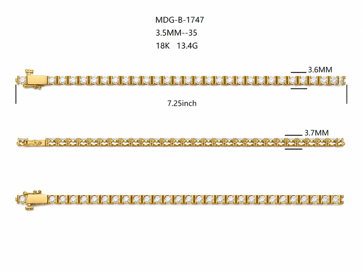 Diamond Bracelet / MDG-B-1747