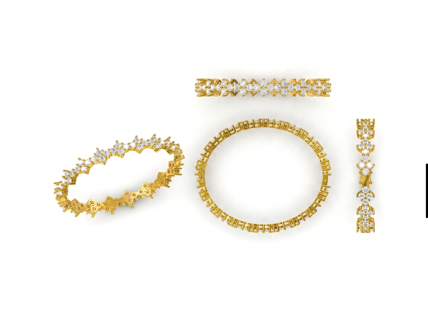 Oval Bangle Of 3.5MM / HK260127-B 2