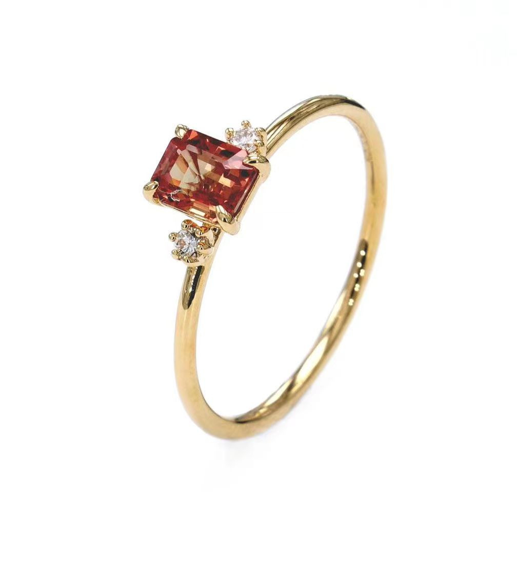 Rose Sapphire Diamond Ring / PK-1R/MTR