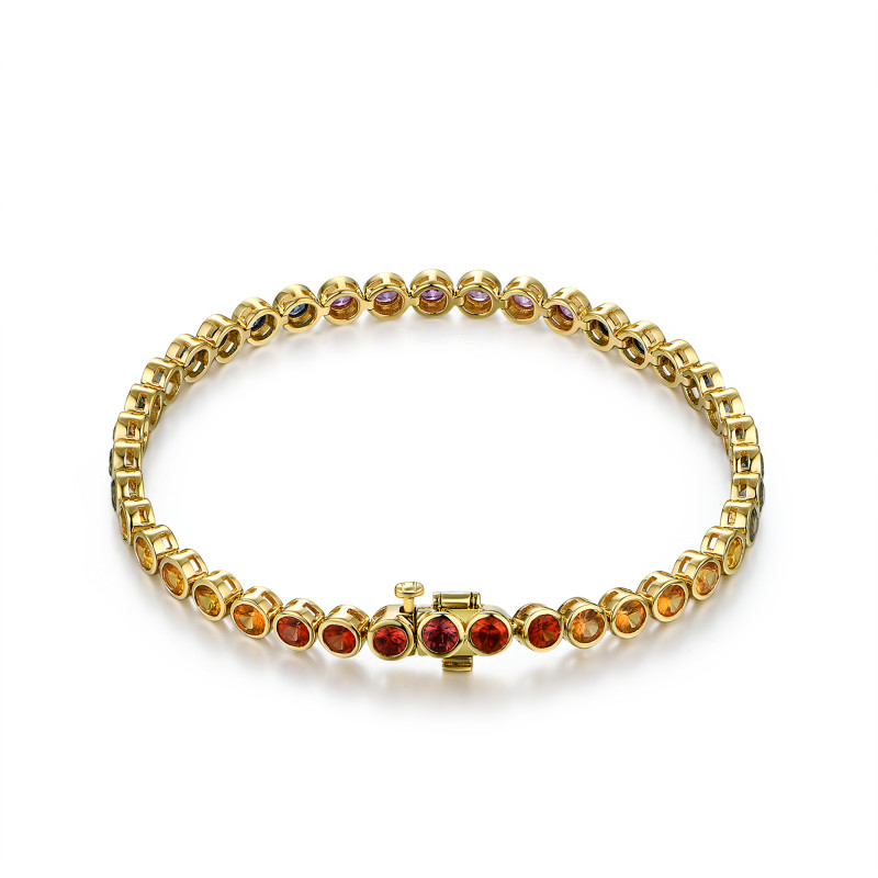 Rainbow Tennis Bracelet / PK-21B/MMRR