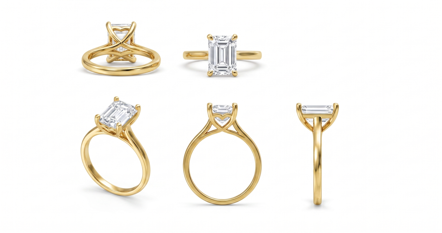 Classic Plain Solitare Ring / HK2501117-R