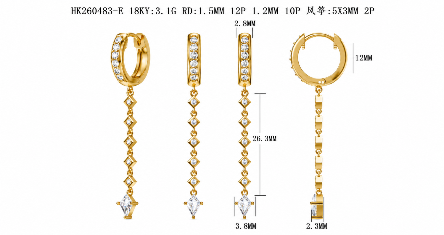 Diamond Earring / HK260483-E