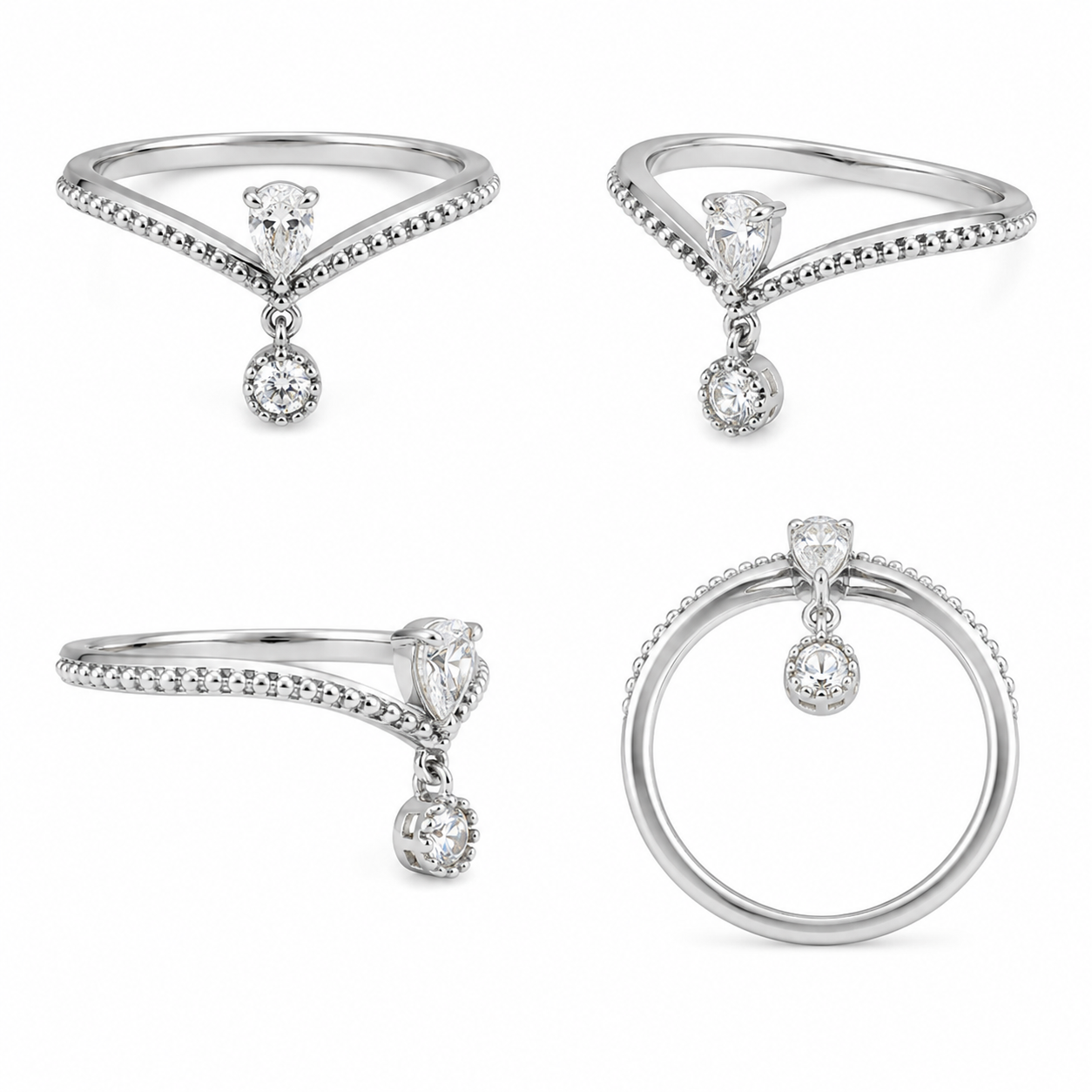 White Diamond Ring / PK-99R/CHR