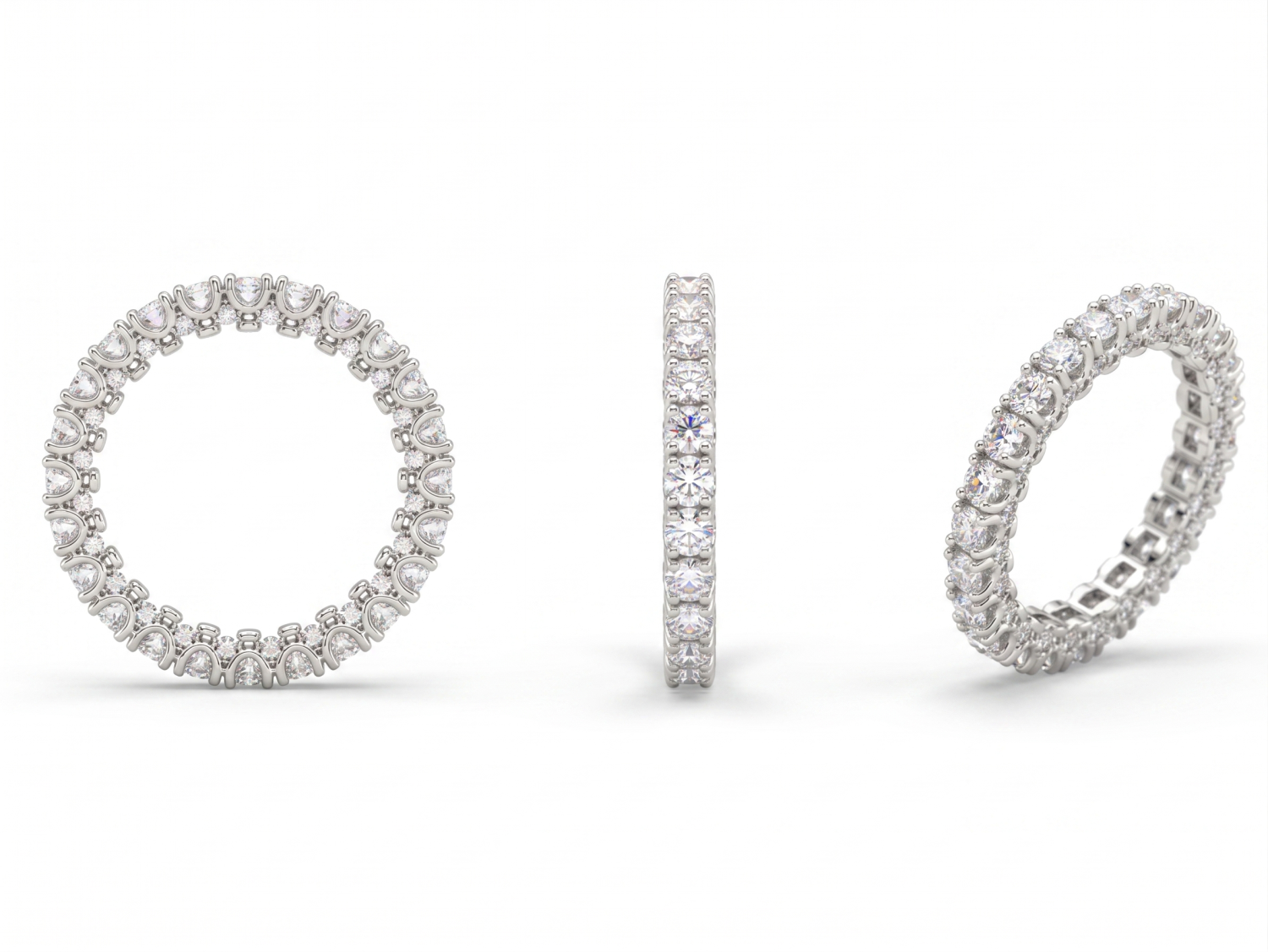 Diamond Eternity Ring / MDG-R-673- 3mm (PK-375R)