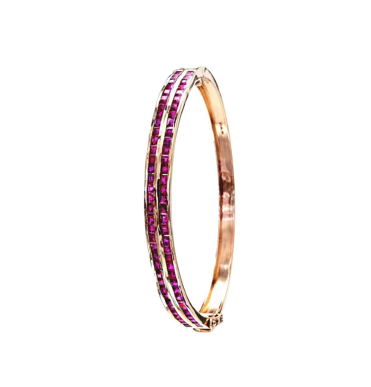 Double Layer Ruby Bangle / PK-27B/ECRR