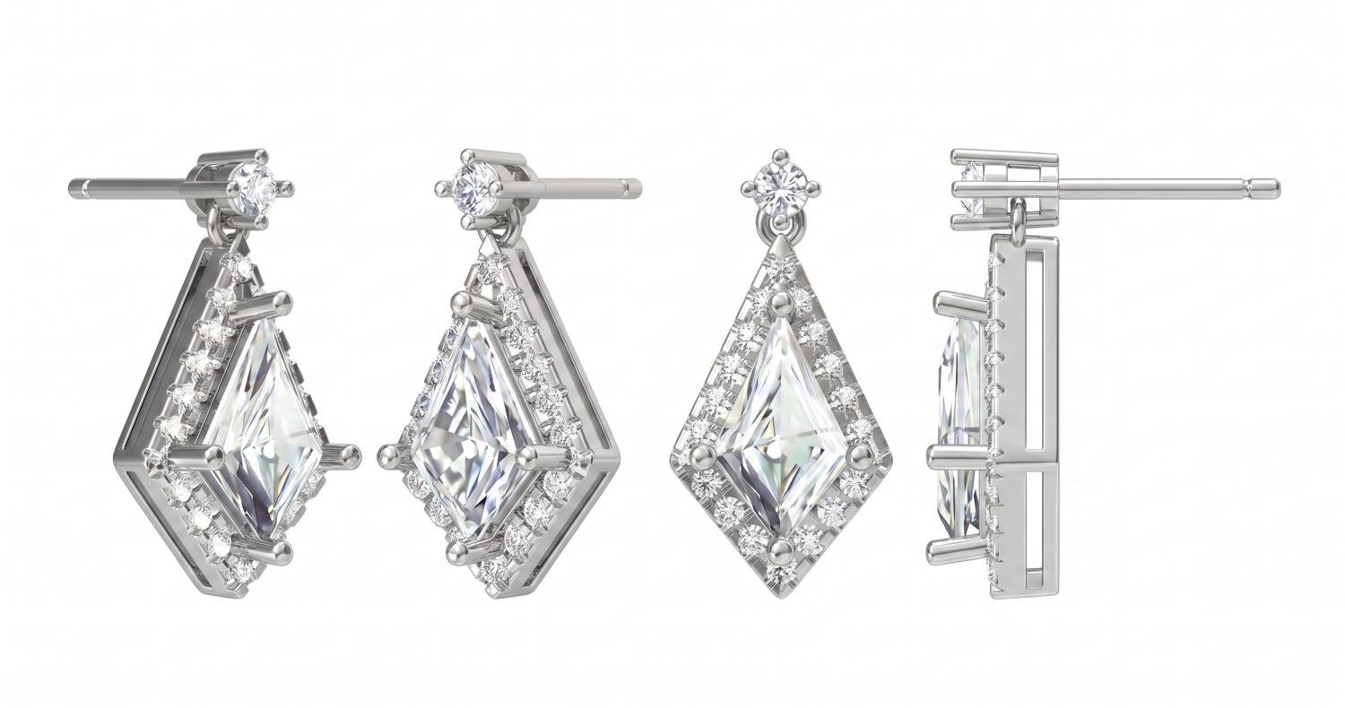 Kite Drop Earrings / HK2508037-E