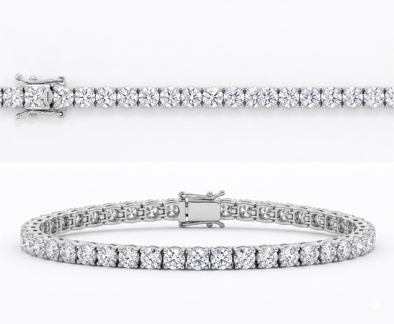 Diamond Tennis Bracelet / MDG-B-1440(PK-131B)