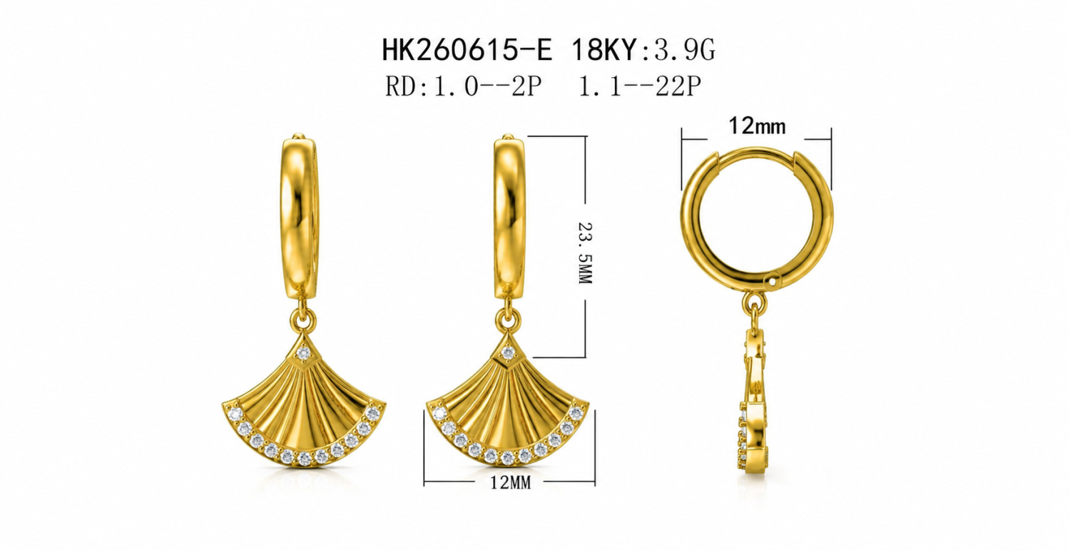 Diamond Earrings / HK260615-E