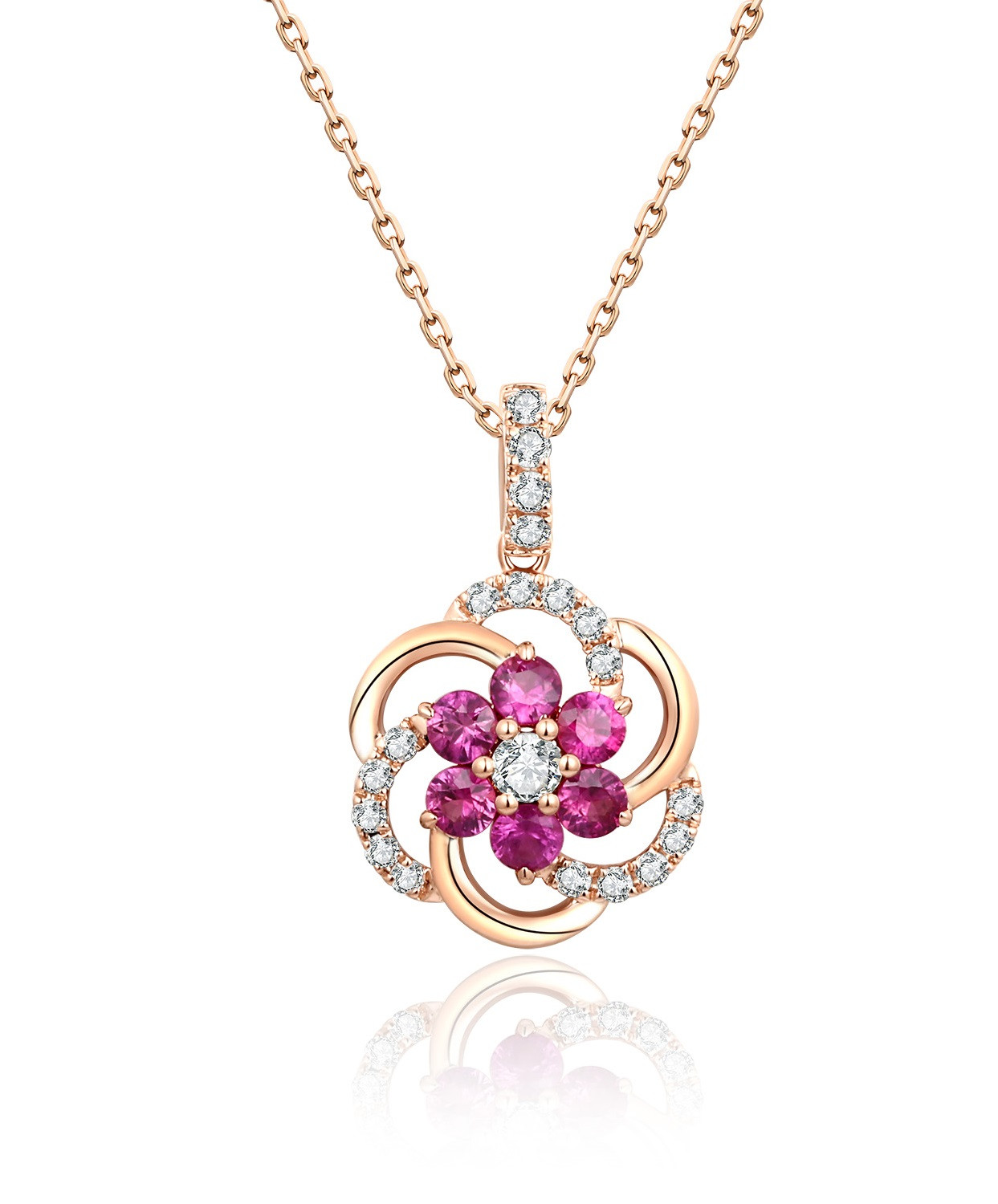 Ruby and Diamond Pendant / PK-59SP+2/COR