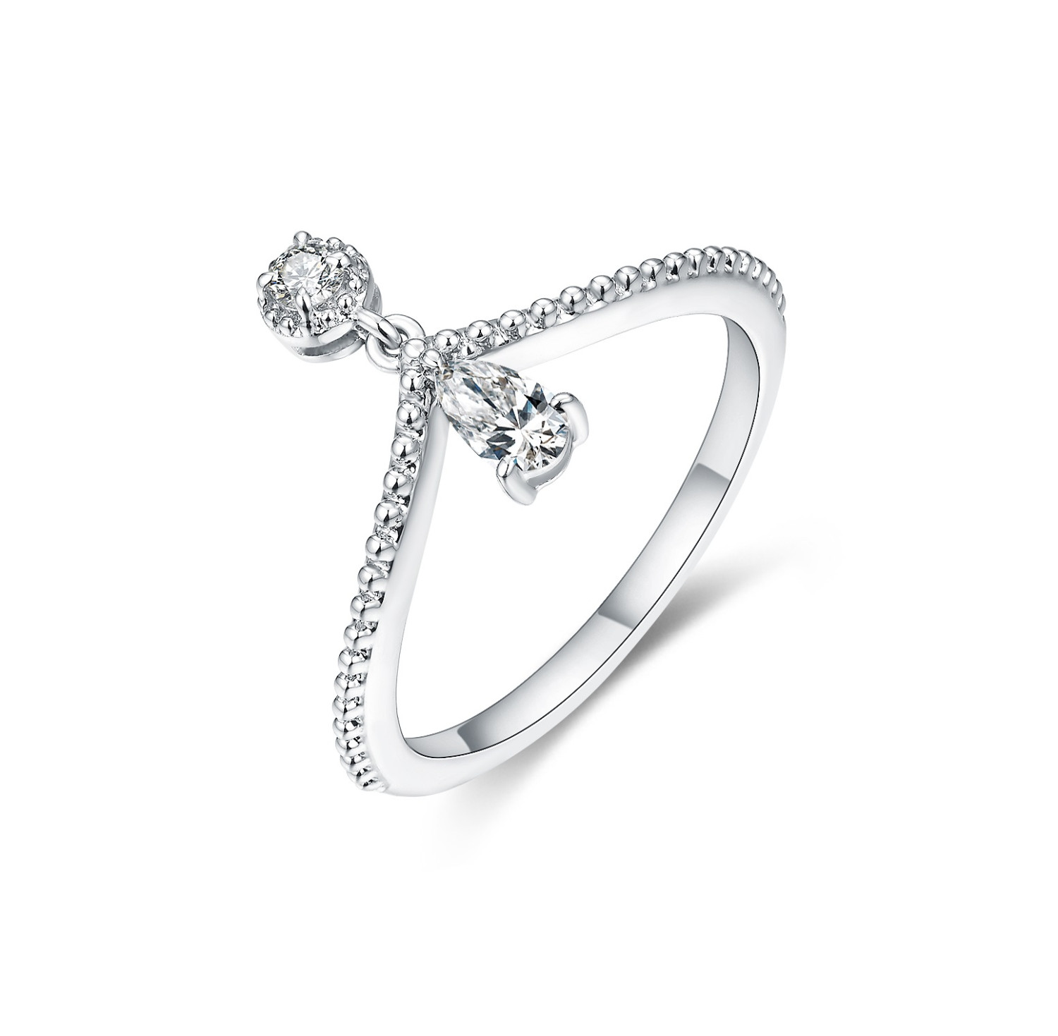 Stylish Moveable Diamond Ring / PK-99R/NAR