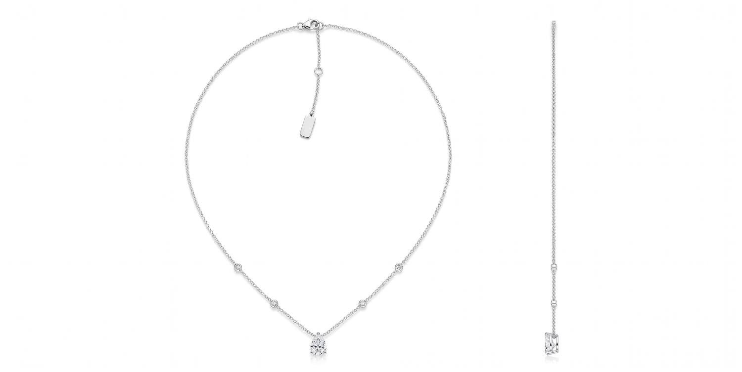 Pear Diamond Necklace / HK2507030-N