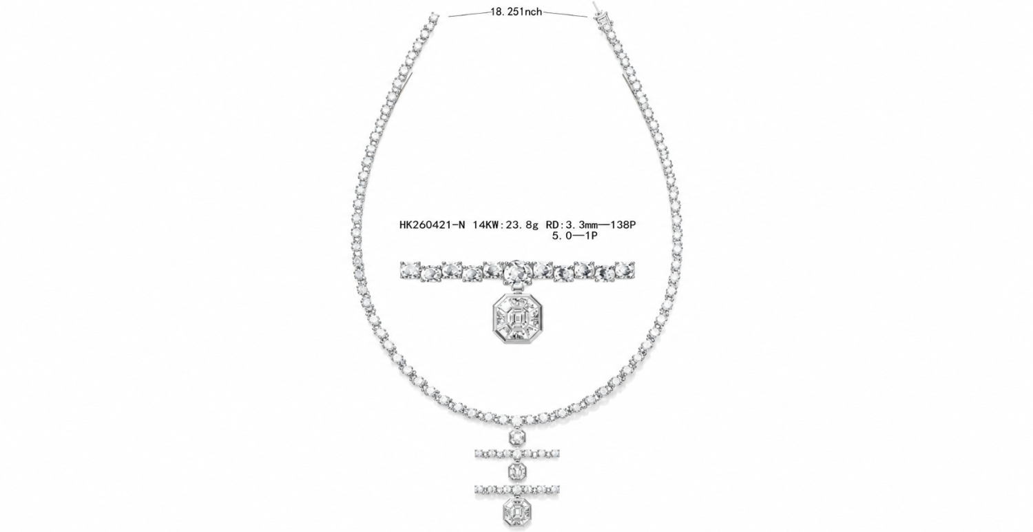 Diamond Necklace / HK260421-N