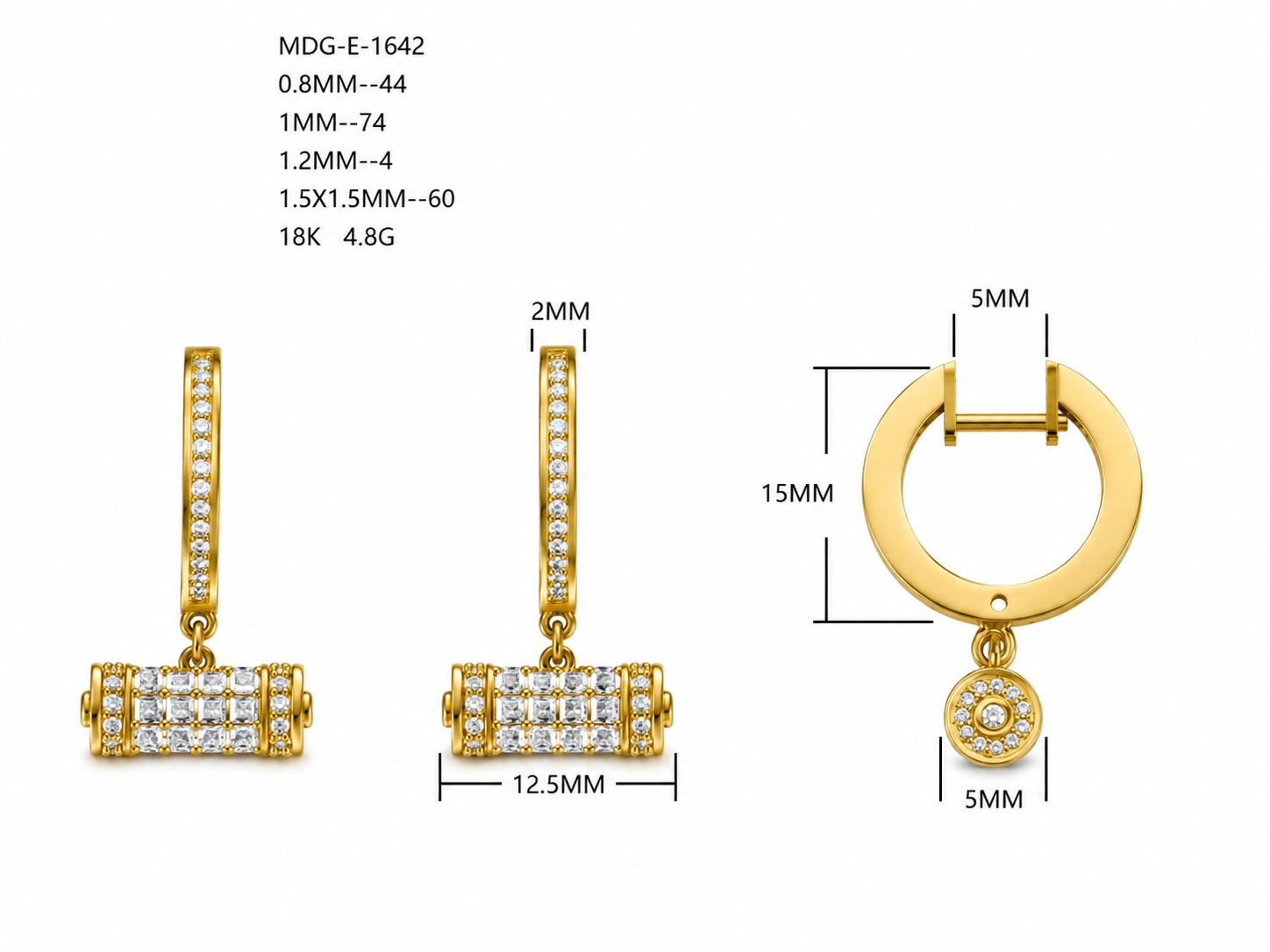 Diamond Earring / MDG-E-1642