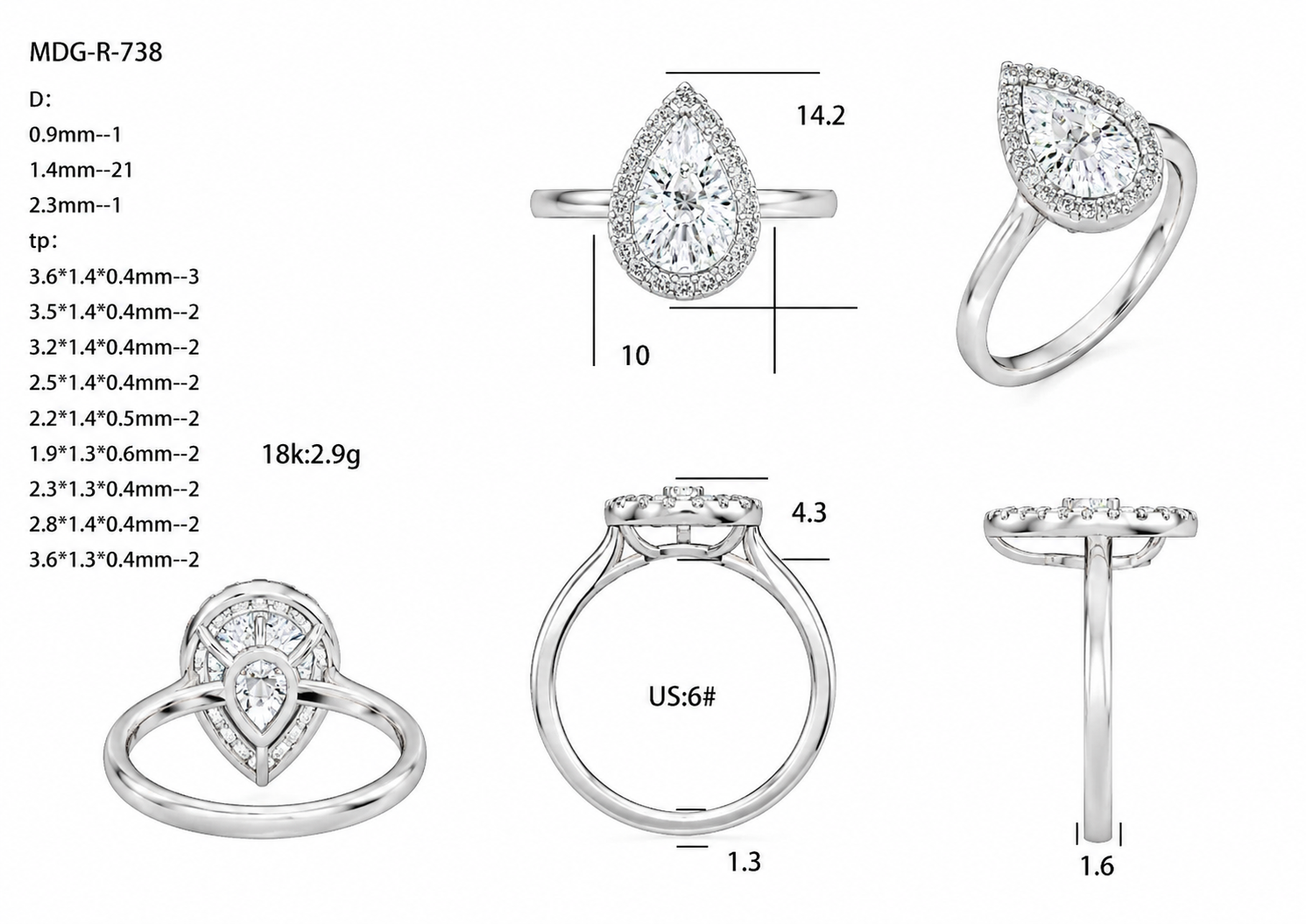 Diamond Rings / MDG-R-738