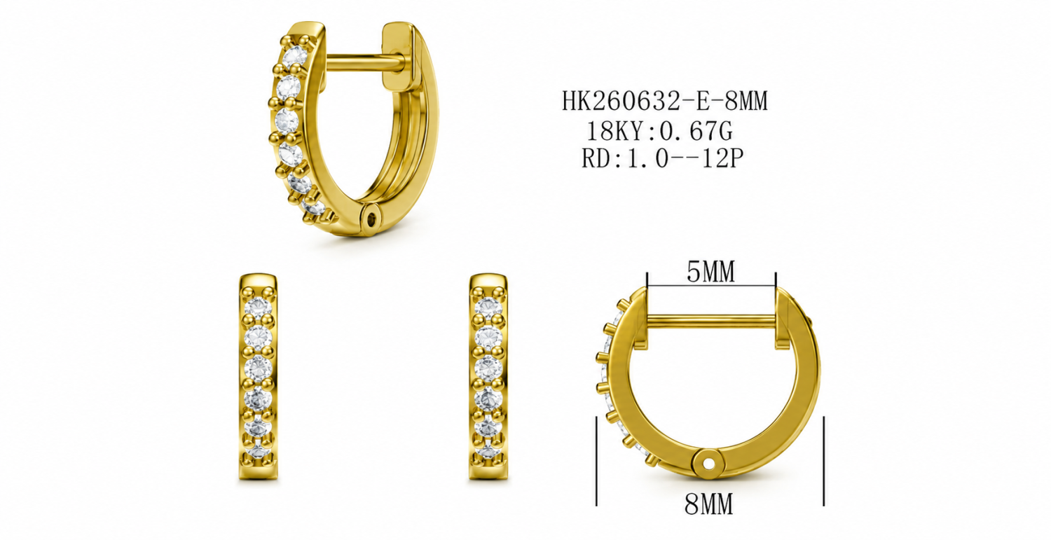 Diamond Earrings / HK260632-E