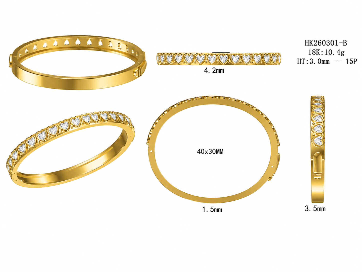 Diamond Bracelet / HK260301-B