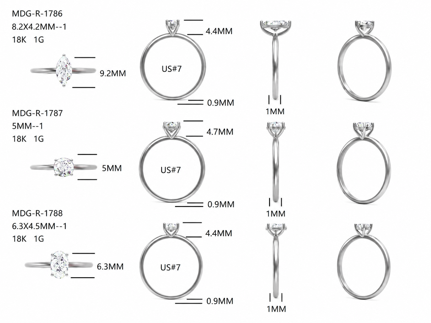 Diamond Rings / MDG-R-1786