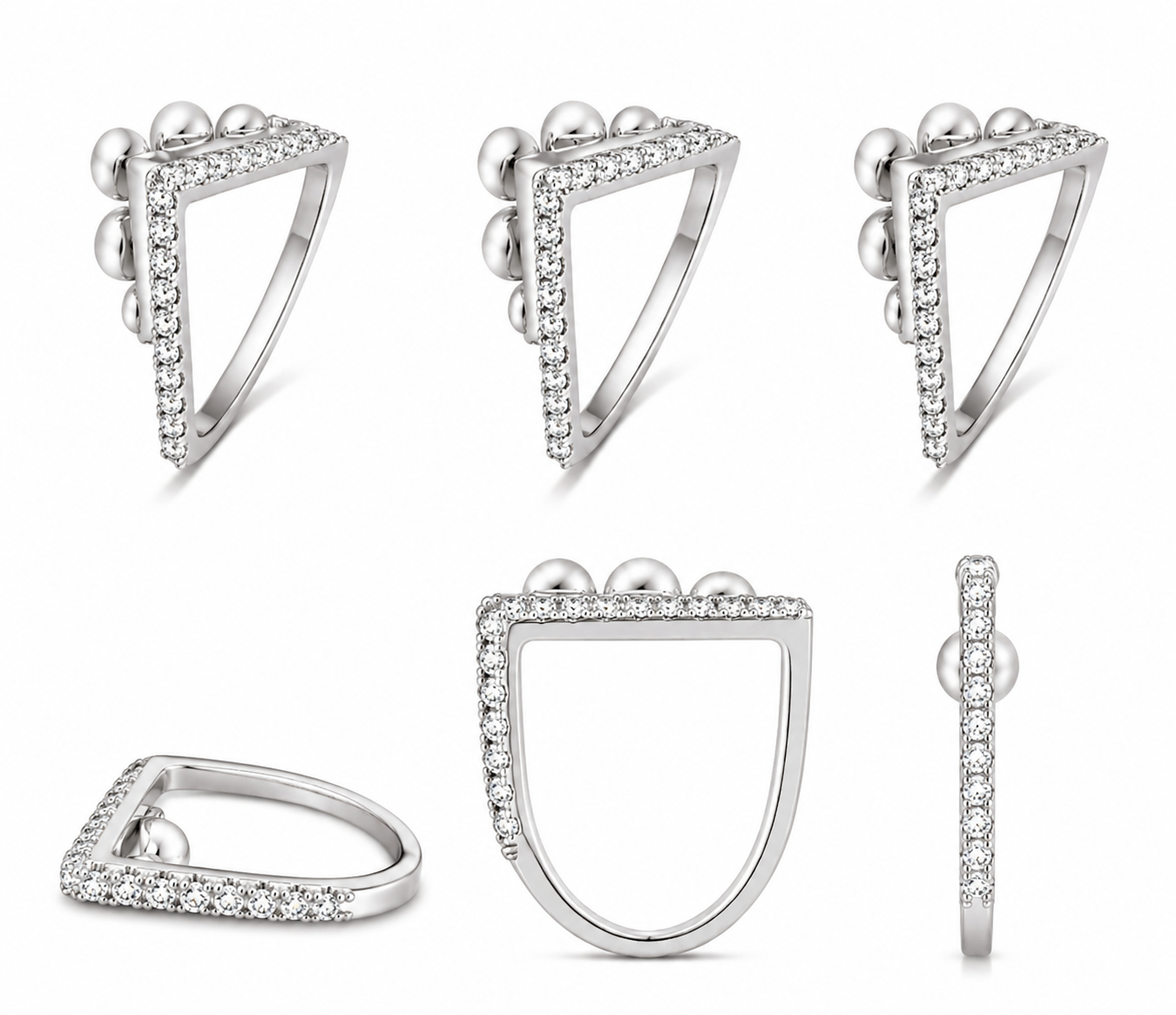 Pearl With White Diamond Ring / PK-81R+1/HSR