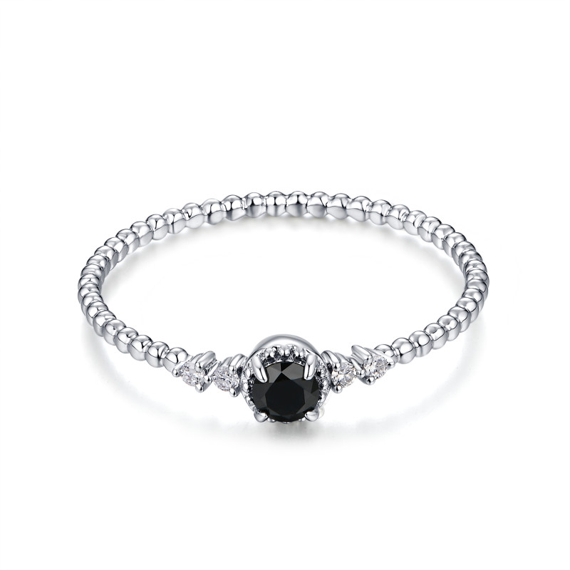 Diamond Beaded Ring / PK-8R/MOR
