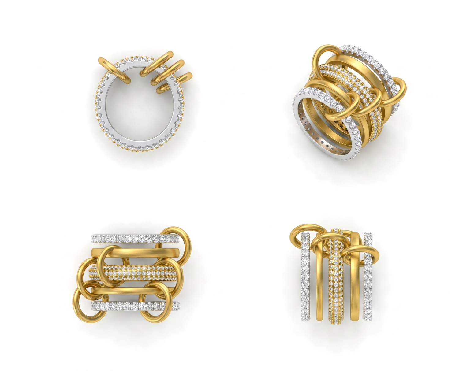 Stackable 5 Ring Set / MDG-R-1385