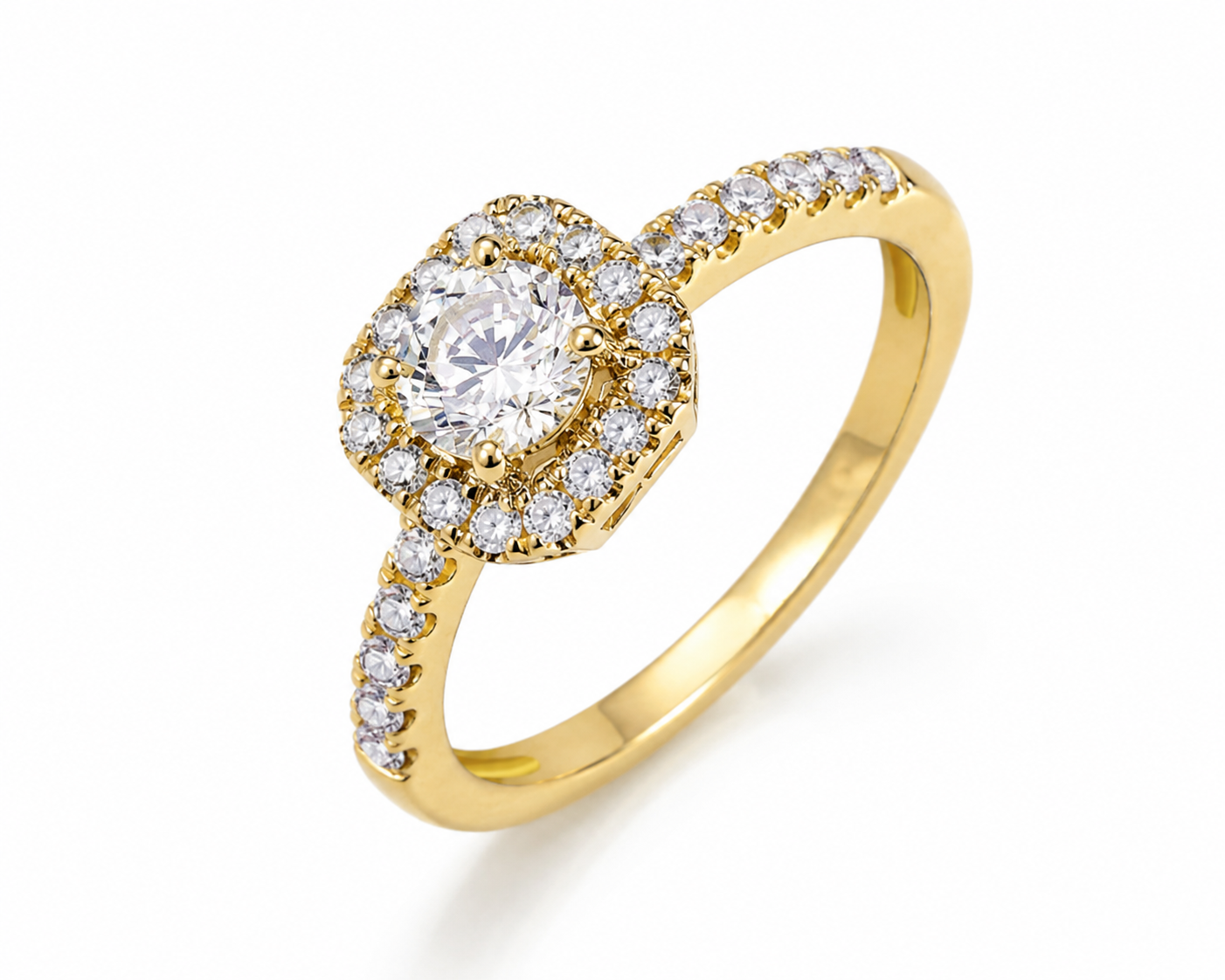 Round White Diamond Ring / PK-175R/TER