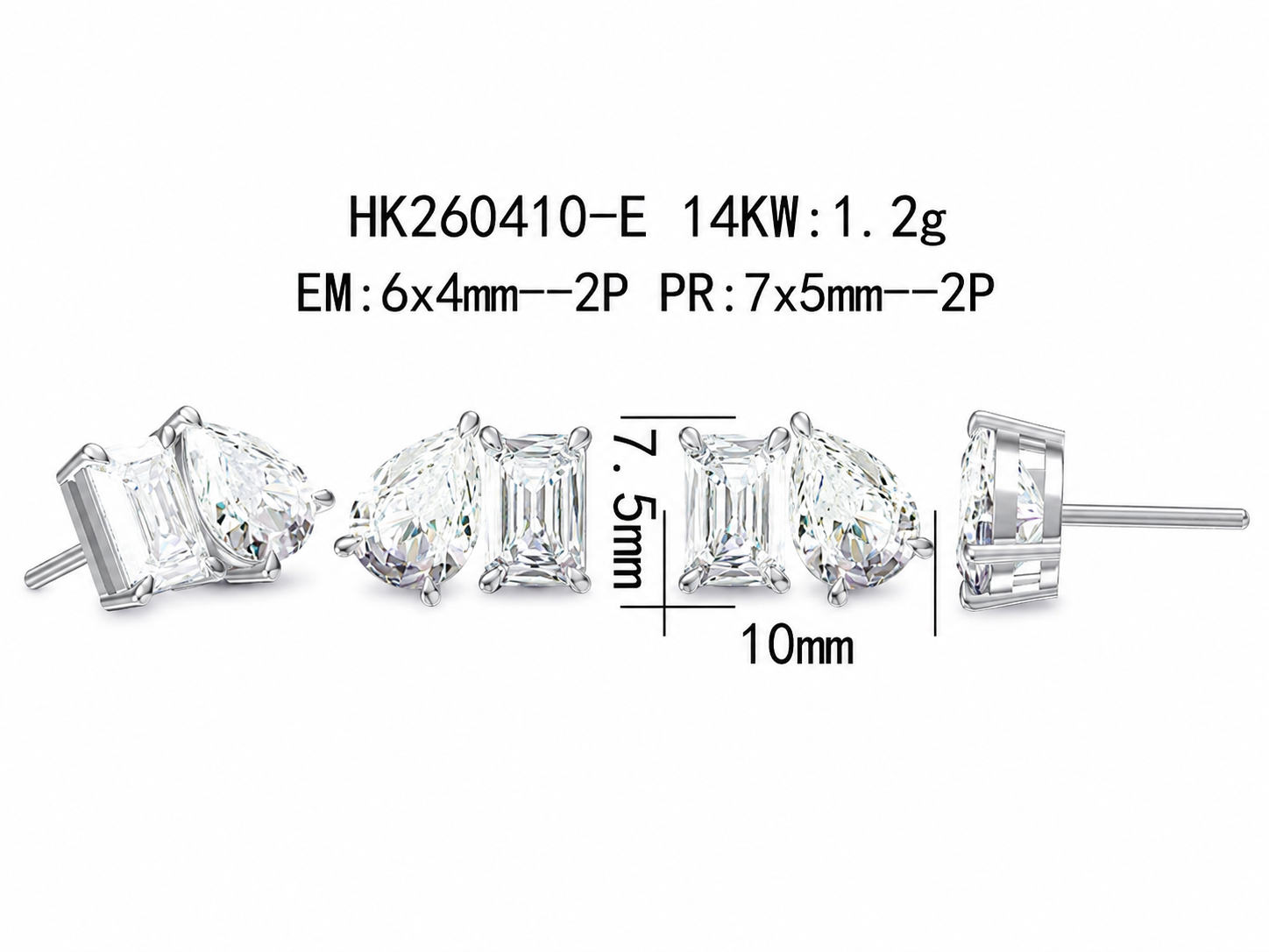 Diamond Earring / HK260410-E