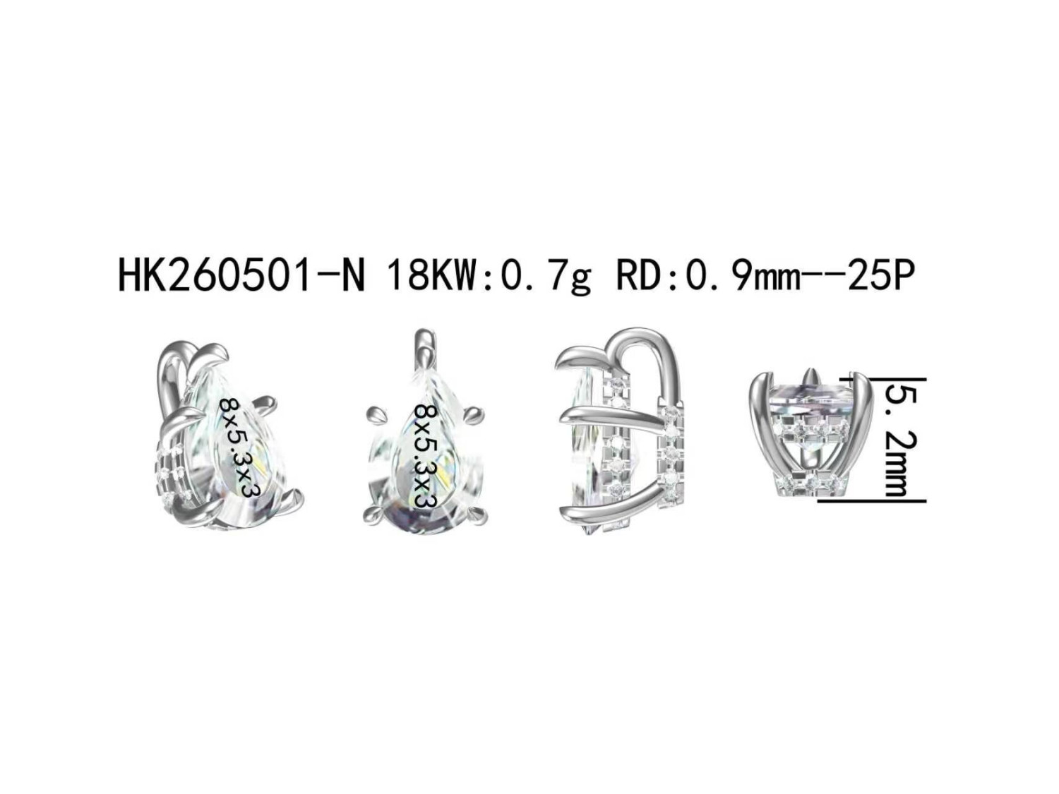 Diamond Necklace / HK260501-N