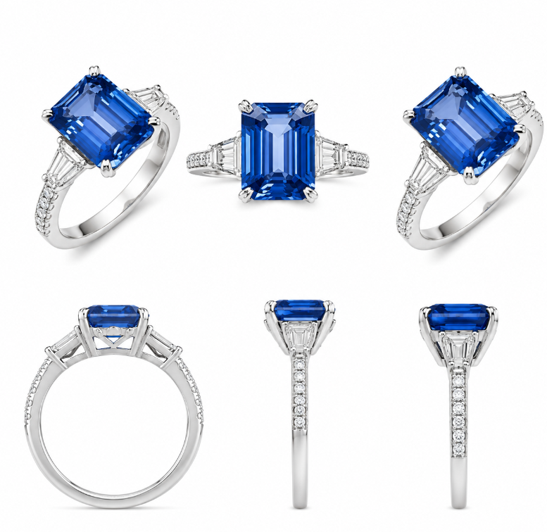 Tanzanite With White Diamond Ring / PK-259R-MERR