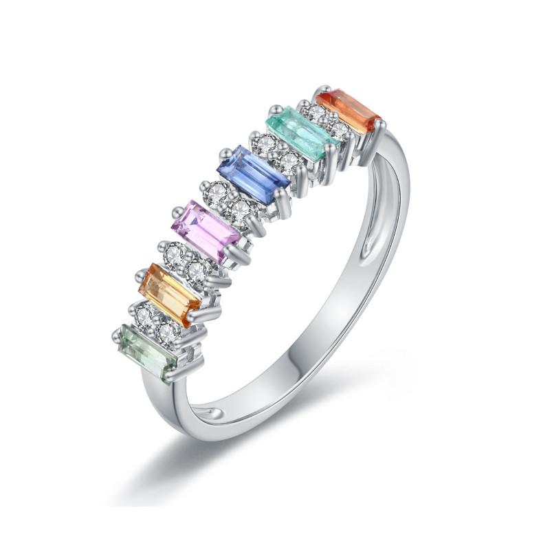 Multi Sapphire and Diamond Ring / PK-13SR+2/NNR
